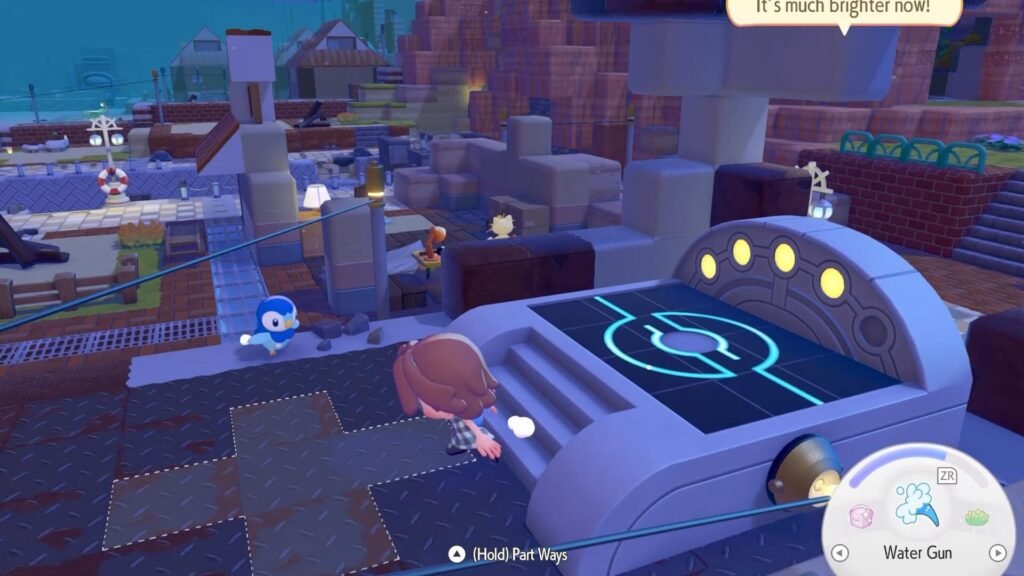  Charging Station in the center of the town in pokemon pokopia
