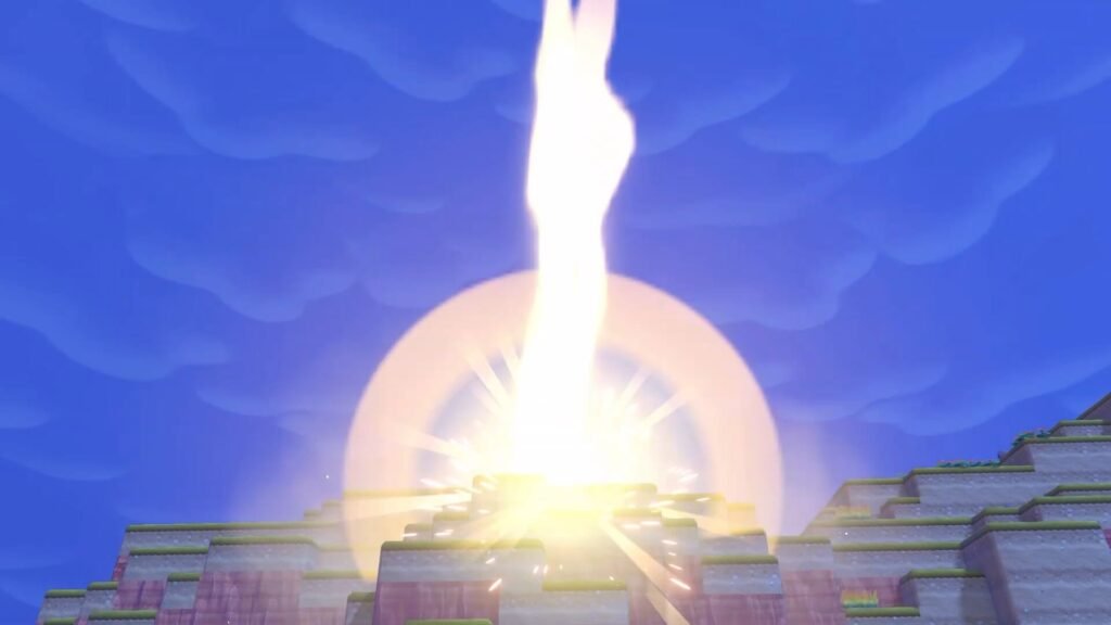 lightning strike by Raikou in pokemon pokopia